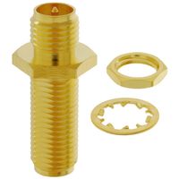 AMPHENOL RF 132170RP RF / Coaxial Adapter, SMA, Jack, SMA RP, Jack, Straight Bulkhead Adapter, 50 ohm