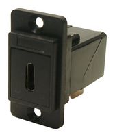 MULTICOMP PRO MP-CP30756 USB Adapter, R/A, Black, USB Type C Receptacle, USB Type C Plug, USB 3.1