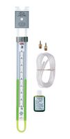 DWYER 1223-16-D Manometer, U-Tube, 8 Inch-H2O, Flex-Tube, High Contrast Scale