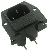 BULGIN LIMITED PF0030/PC Un-Filtered IEC Power Entry Module, IEC C14, General Purpose, 10 A, 250 VAC, 2-Pole Fuse Holder