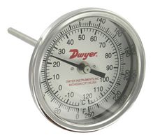 DWYER BTA5607D Bimetal Thermometer, 50°F to 550°F, BT Series, 127mm Dial Size