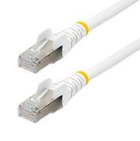 STARTECH NLWH-50C-CAT6A-PATCH Ethernet Cable, 50cm CAT6a Ethernet Cable LSZH, 10 GbE Snagless 100W PoE SFTP Network Cord
