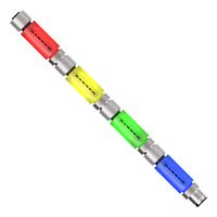 BANNER ENGINEERING TL15BGYRQ Signal Indicator Tower, 4 Tiers, Blue/Green/Red/Yellow, 5 Pin M12 Connector, 24VDC, Continuous Tone