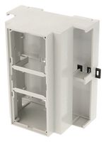 HAMMOND 1597DIN6MDH53 Plastic Enclosure, DIN Rail, Polyphenylene Oxide (PPO), 106 mm, 58 mm, 90 mm