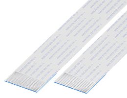 GCT 10-15-A-0101-C-4-08-4-T FFC / FPC Cable, 15 Core, 1 mm, Same Sided Contacts, 4 ", 101 mm, White