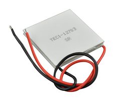 DFROBOT FIT0797 Electric Cooler Module, Single Stage, 100mm to 200mm Red & Black Lead Wire, 3 A, 15.5 V, 3.6 Ohm