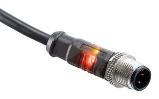 AMPHENOL LTW LM12A-05BMMM-SL8B02 Sensor Cable, Overmolded, M12 Plug, Free End, 5 Positions, 2 m, 6.6 ft, M Series