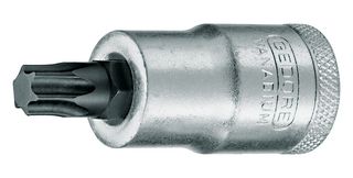 GEDORE 6156330 Screwdriver Bit Socket, TX, 1/2" Drive, 6.65 mm AF, T40, Chrome Vanadium Steel