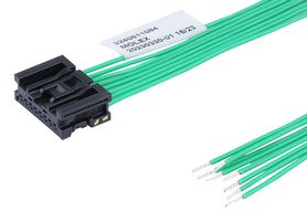MOLEX 224051-1084 Cable Assembly, Mini50 Receptacle to Free End, 8 Ways, 2 mm, 1 Row, 600 mm, 23.6 "