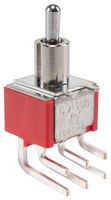 E-SWITCH 100DP1T2B4M6QE Toggle Switch, Miniature, On-On, DPDT, Non Illuminated, 100 Series, Through Hole, 5 A