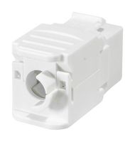 TUK SGKWHCT Modular Connector, White, RJ45 Jack, 1 x 1 (Port), 8P8C, Cat6, Cat6a, Cable Mount, Panel Mount