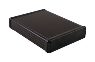 HAMMOND 1455T1201BK Metal Enclosure, w/Metal End Panel, Small, Aluminium, 120 mm, 165 mm, 52 mm