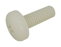 TR FASTENINGS RP0000380814 Screw, Nylon 6.6, Pan Head Phillips, 8mm, M6 x 1