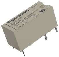 PANASONIC DE1A1BL212D Power Relay, SPST-NO, SPST-NC, 12 VDC, 8 A, DE Series, Through Hole, Latching Dual Coil