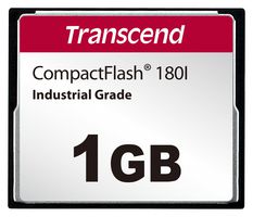 TRANSCEND TS1GCF180I Flash Memory Card, SLC NAND, Compact Flash Card, 1 GB
