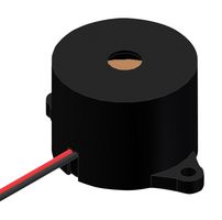 PUI AUDIO AI-2337-TF-LW115-R Transducer, Continuous, 100 dBA, 3.7 kHz, Panel Mount, Internal