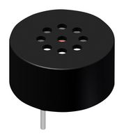 PUI AUDIO AST-01508MR-R Speaker, 1.7 kHz to 20 kHz, 8 ohm, 500 mW, 87 dBA, Round, Through Hole