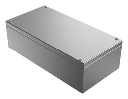 ROSE 37402012 Metal Enclosure, w/Mounting Hole, Industrial, Stainless Steel, 400 mm, 200 mm, 121 mm, IP66