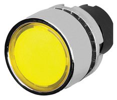 EAO 46-2234.31G0.000 Switch Actuator, Maintained, Flush, Yellow, EAO 46 Series 22.3mm Illuminated Pushbutton Switches