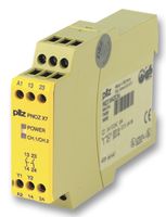 PILZ 774059 Safety Relay, 24 V, DPST-NO, DIN Rail, Panel, 6 A, Screw