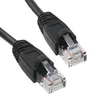 AMPHENOL COMMUNICATIONS SOLUTIONS RJE1Y32D57644401 Ethernet Cable, 8P8C, Cat6a, RJ45 Plug to RJ45 Plug, SFTP (Screened Foiled Twisted Pair), Black