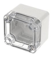 HAMMOND 1554A2GYCL Plastic Enclosure, Flat Lid, Multipurpose, Polycarbonate, 41 mm, 51 mm, 52 mm, IP68