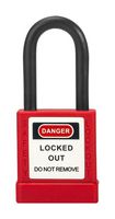 MULTICOMP PRO MP014037 Safety Padlock, 5mm Dia, Rubber Coated Aluminium Lock, -30 °C to 120°C