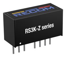 RECOM POWER RS3K-0512D/H3 Isolated Through Hole DC/DC Converter, ITE, Industrial & Household, SIP, 2:1, 3 W, 2 Output
