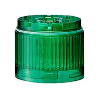 PATLITE LR6-E-G LED Unit, Green, 24VDC, IP65, NEMA 4X, NEMA 13, 50mm H, 60mm Lens, LR Series