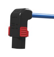 TE CONNECTIVITY - SCHAFFNER IL13+ REWIREABLE IEC LOCK+ R/L LSZH IEC Power Connector, w/ Locking System, IEC C13 Socket, 15 A, 250 VAC, Screw, Cable Mount
