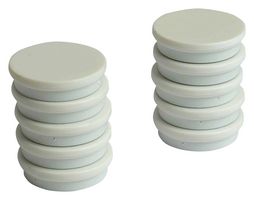 ECLIPSE MAGNETICS RM768/W Marker Magnet, Ferrite, 30 mm Diameter x 7mm Height, White