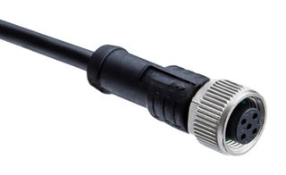 AMPHENOL LTW M12A-12BFFM-SL8D01 Sensor Cable, M12 Receptacle, Free End, 12 Positions, 1 m, 3.3 ft, M Series