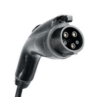 ITT CANNON ACS3T10482BK046A2C1 EV Charging Cable, IEC 62196 Type 1/SAE J1772 Connector Plug to Free End, 48A, 220V, 2 Phase, 4.6m