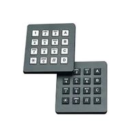 GRAYHILL 96BB2-006-F Keypad, 96 Series, 4 x 4, Matrix, ABS (Acrylonitrile Butadiene Styrene), 5 mA, 12 V