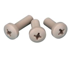MULTICOMP PRO MP014443 Screw, Phillips, Pan Head, M4, PVDF (Polyvinylidene Fluoride), 12 mm Length