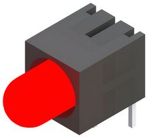 MARL 151-535-04 Circuit Board Indicator, Diffused, Red, Green, 1 LEDs, Through Hole, T-1 3/4 (5mm), R 20mA, G 20mA