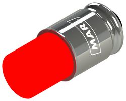 MARL 205-501-23-38 LED Replacement Lamp, Midget Groove / S5.7s, Red, T-1 3/4 (5mm), 500 mW, 625 nm, 2.75 cd