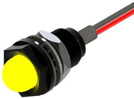 MARL 665-521-04-50 LED Panel Mount Indicator, Yellow, 2 VDC, 8.5 mm, 20 mA, 16 cd, IP68