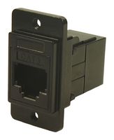 MULTICOMP PRO MP-CP30724MB440 In-Line Adapter, Cat3, Black Metal, Adapter, In-Line, RJ12, RJ12, MP Dual Slim Feedthrough Series