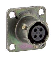 AMPHENOL INDUSTRIAL PT02E-8-4S(072) Circular Connector, PT Series, MIL-DTL-26482 Series I, Box Mount Receptacle, 4 Contacts