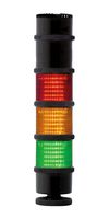 MULTICOMP PRO MP014839 Light Tower, 3 Tiers, Amber/Green/Red, 240 VAC, IP66, Multifunction, 75.1 x 339.2mm, 103 dB,
