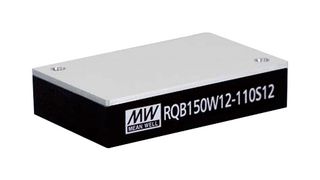 MEAN WELL RQB150W12-110S12 Isolated Through Hole DC/DC Converter, ITE, Industrial & Railway, Quarter Brick, 12:1, 150 W