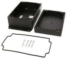 HAMMOND 1550Z116FBK Metal Enclosure, w/ Flange, Instrument, Diecast Aluminium, 160 mm, 100 mm, 60 mm, IP66, IP67, IP68
