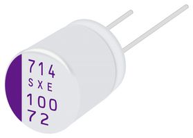 PANASONIC 80SXE82M+T Polymer Aluminium Electrolytic Capacitor, 82 µF, 80 V, 0.028 ohm, 1000 hours @ 125°C, ± 20%