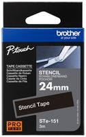 Brother STE151 Tape, Label Printer, Black/white, 3Mx24mm