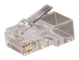 TUK P88RX50 Modular Connector, RJ45 Plug, 1 x 1 (Port), 8P8C, Cat3, Cat4, Cat5e, Cable Mount