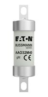 EATON BUSSMANN AAO32M40 Fuse, High Rupturing Capacity (HRC), AAO Series, 32 A, Bolted Tag, 500 V