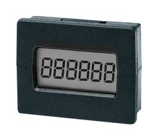 TRUMETER 7016 LCD Counter, Miniature, Self Powered, Remote Reset, 6 Digit, 6 mm H, 1.5 V, 18 Hz, 0 to 50 °C