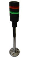 IDEC LD6A-2PQB-RG LED Tower, 2 Tier, Pole Mount, Green/Red, Wire Leaded, Steady, IP65, 24V, -25 to 55°C, LD6A Series