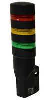 IDEC LD6A-3WQB-RYG LED Tower, 3 Tier, Wall Mount, Green/Red/Yellow, Wire Leaded, Steady, IP65, 24V, -25 to 55°C, LD6A